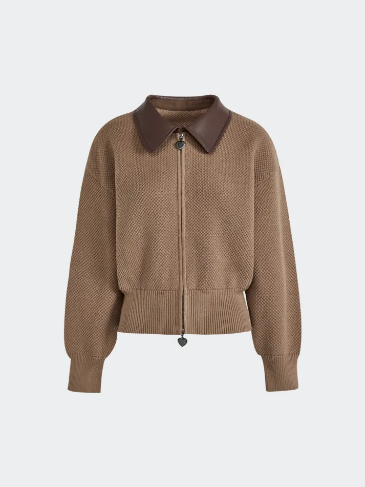 Double Zip Cardigan Sweater