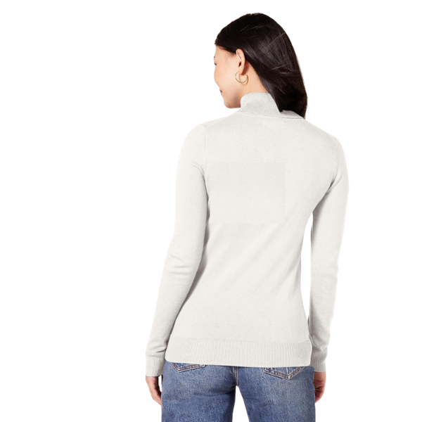 Classic Fit Lightweight Knit Long Sleeve Sweater For Women - Image 15