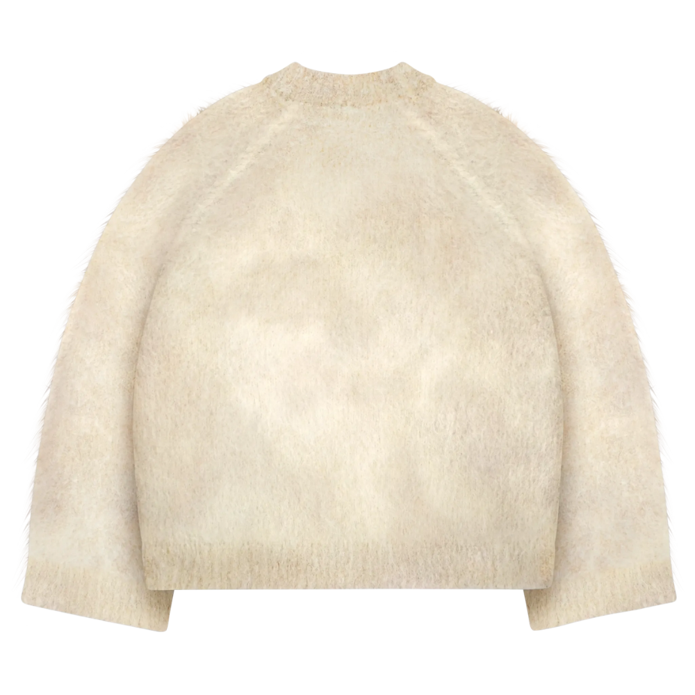 Soft Mohair Knit Sweater With Reversible Textures - Image 14