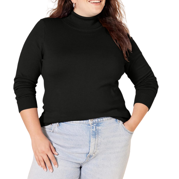 Classic Fit Lightweight Knit Long Sleeve Sweater For Women - Image 3