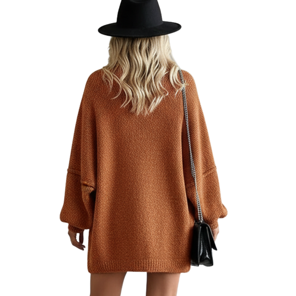 Oversized Open Front Lantern Sleeve Cardigan - Image 22