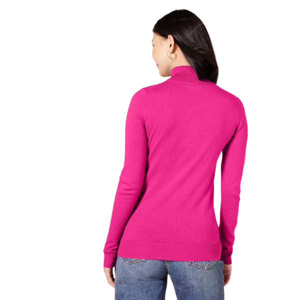 Classic Fit Lightweight Knit Long Sleeve Sweater For Women - Image 17
