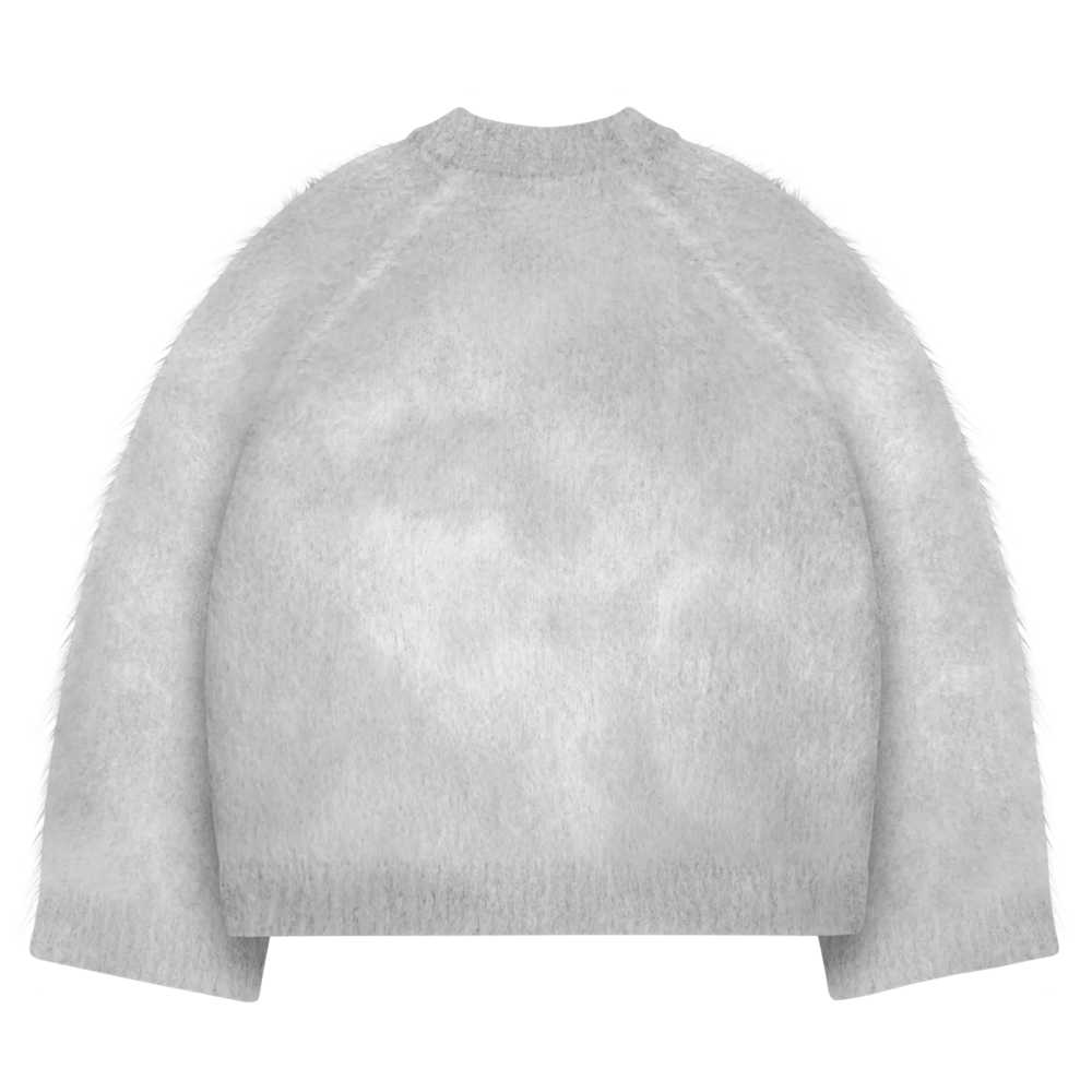 Soft Mohair Knit Sweater With Reversible Textures - Image 15