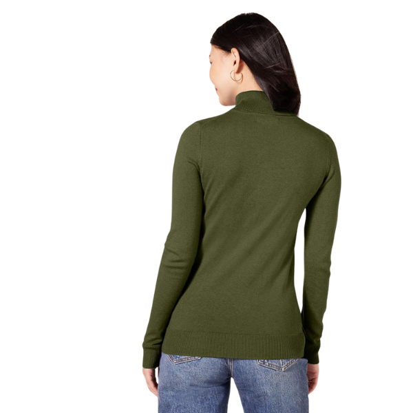 Classic Fit Lightweight Knit Long Sleeve Sweater For Women - Image 24