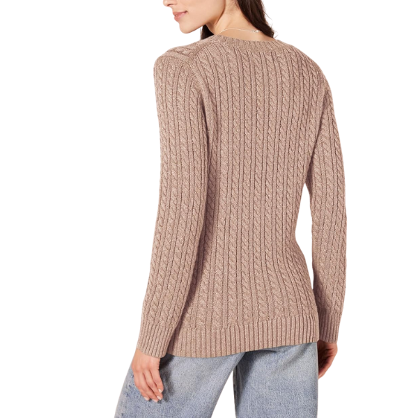 Classic Fisherman Cable Knit Sweater - Image 9