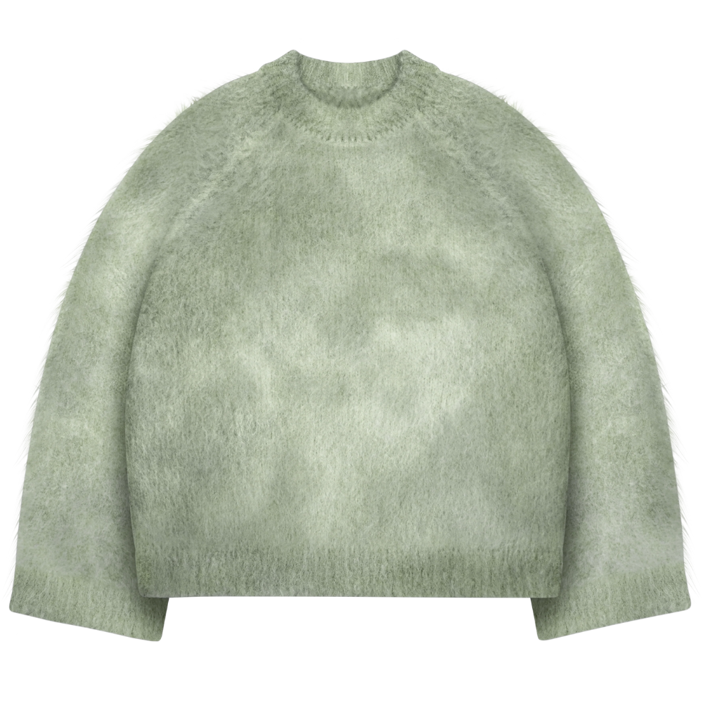 Soft Mohair Knit Sweater With Reversible Textures - Image 19