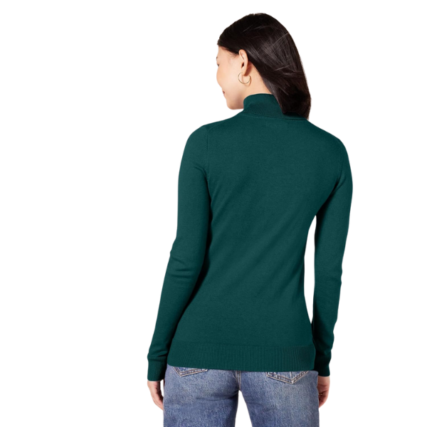 Classic Fit Lightweight Knit Long Sleeve Sweater For Women - Image 5