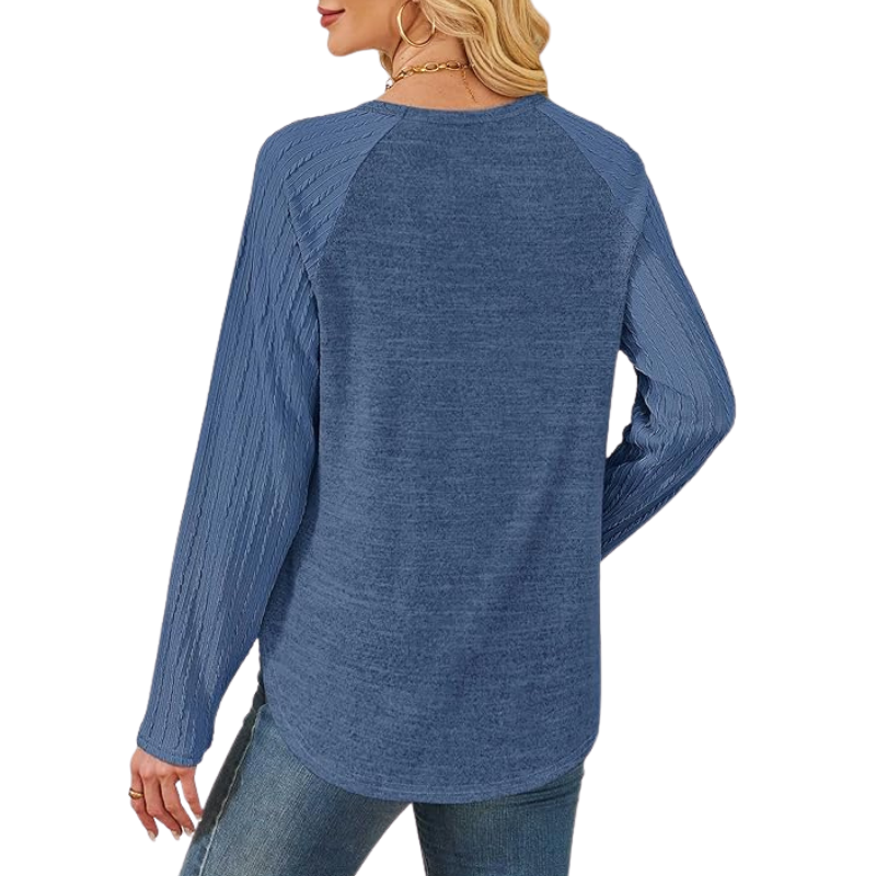 Cozy Long Sleeve Sweater For Women - Image 17