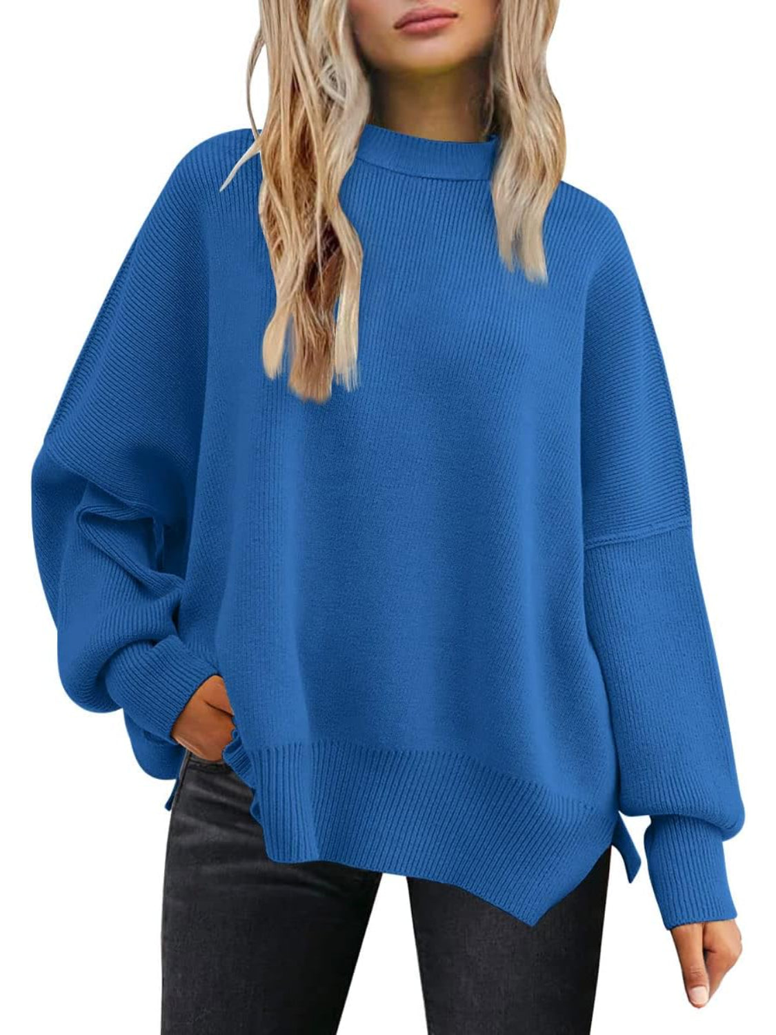 Cozy Batwing Sleeve Sweater For Woman - Image 11