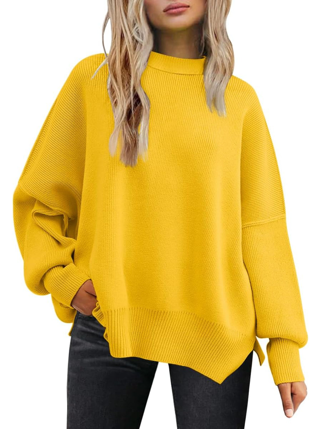 Cozy Batwing Sleeve Sweater For Woman - Image 12