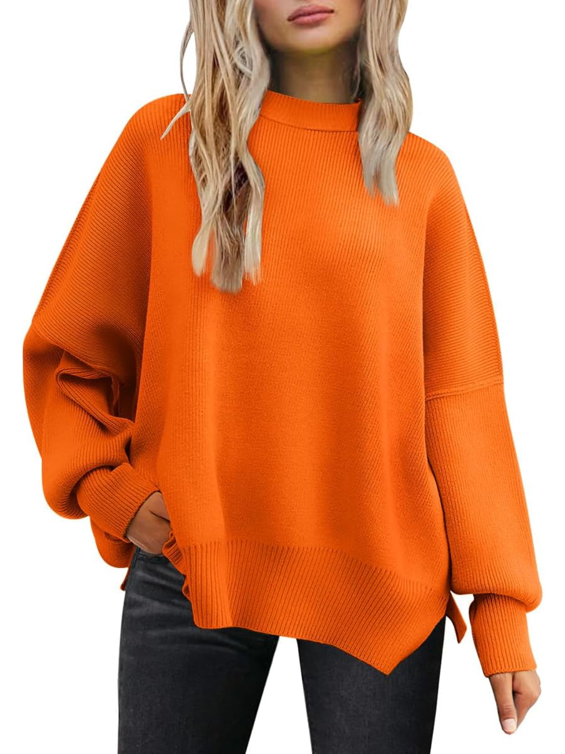 Cozy Batwing Sleeve Sweater For Woman - Image 4