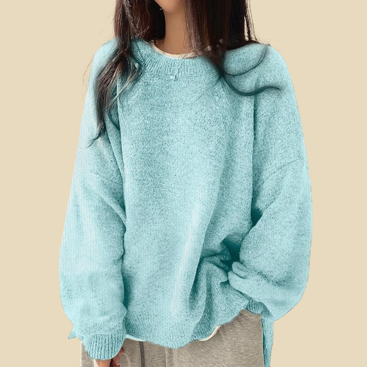 Casual Long Sleeve Pullover Sweaters For Women - Image 11