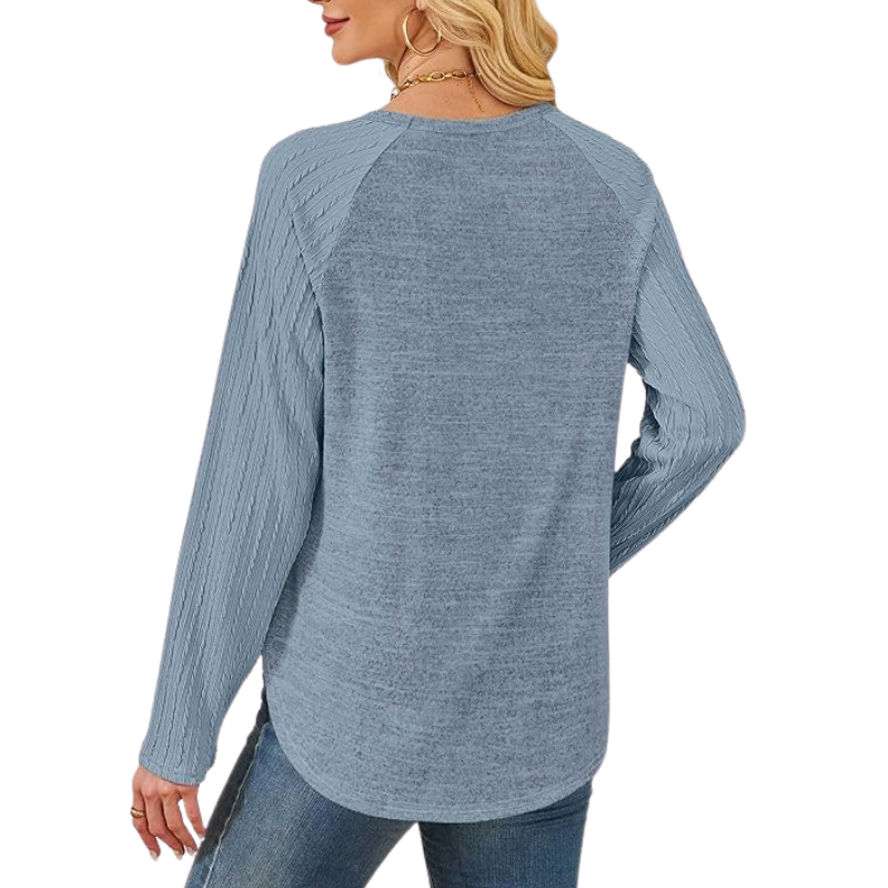 Cozy Long Sleeve Sweater For Women - Image 13