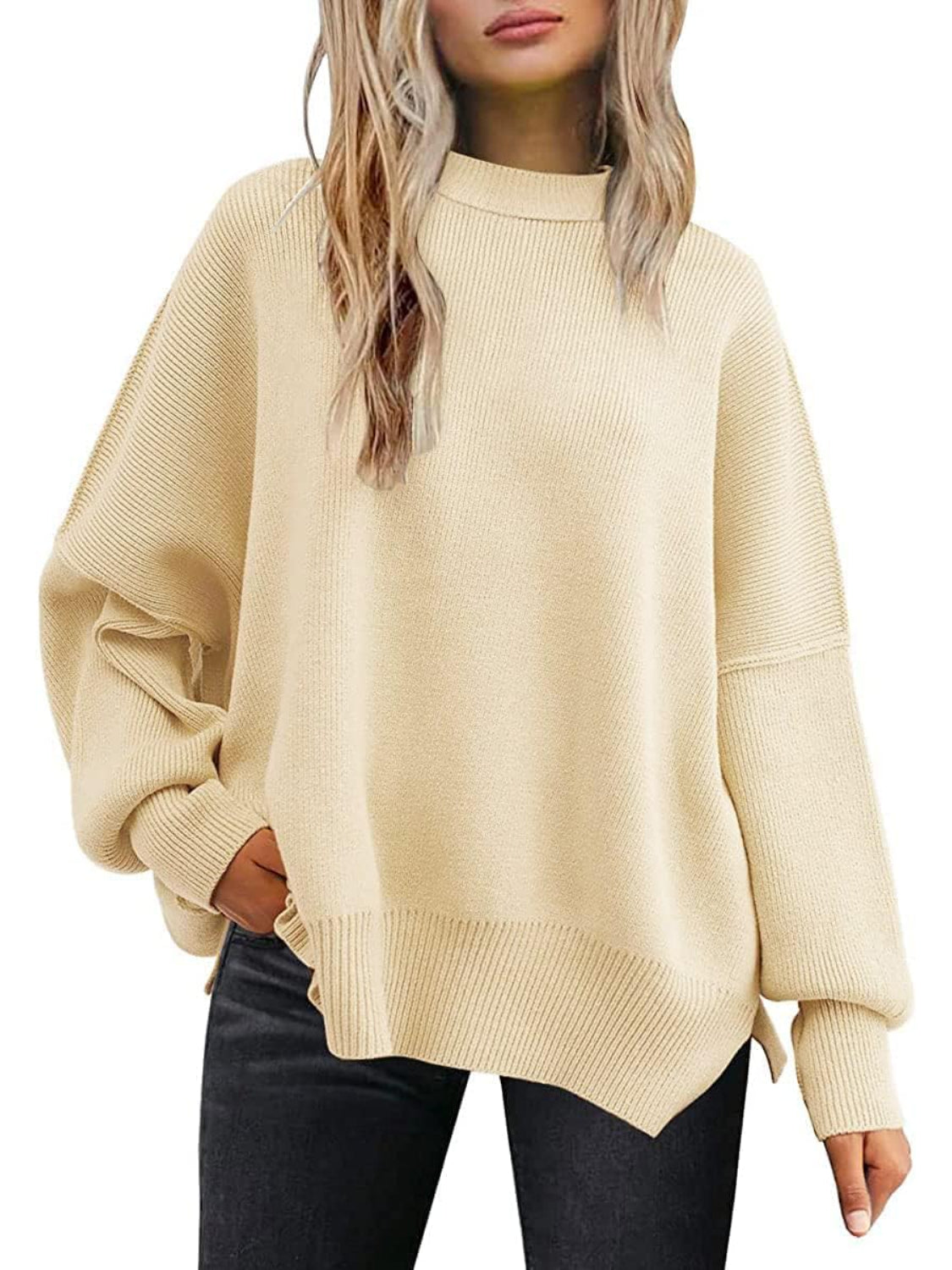 Cozy Batwing Sleeve Sweater For Woman - Image 6