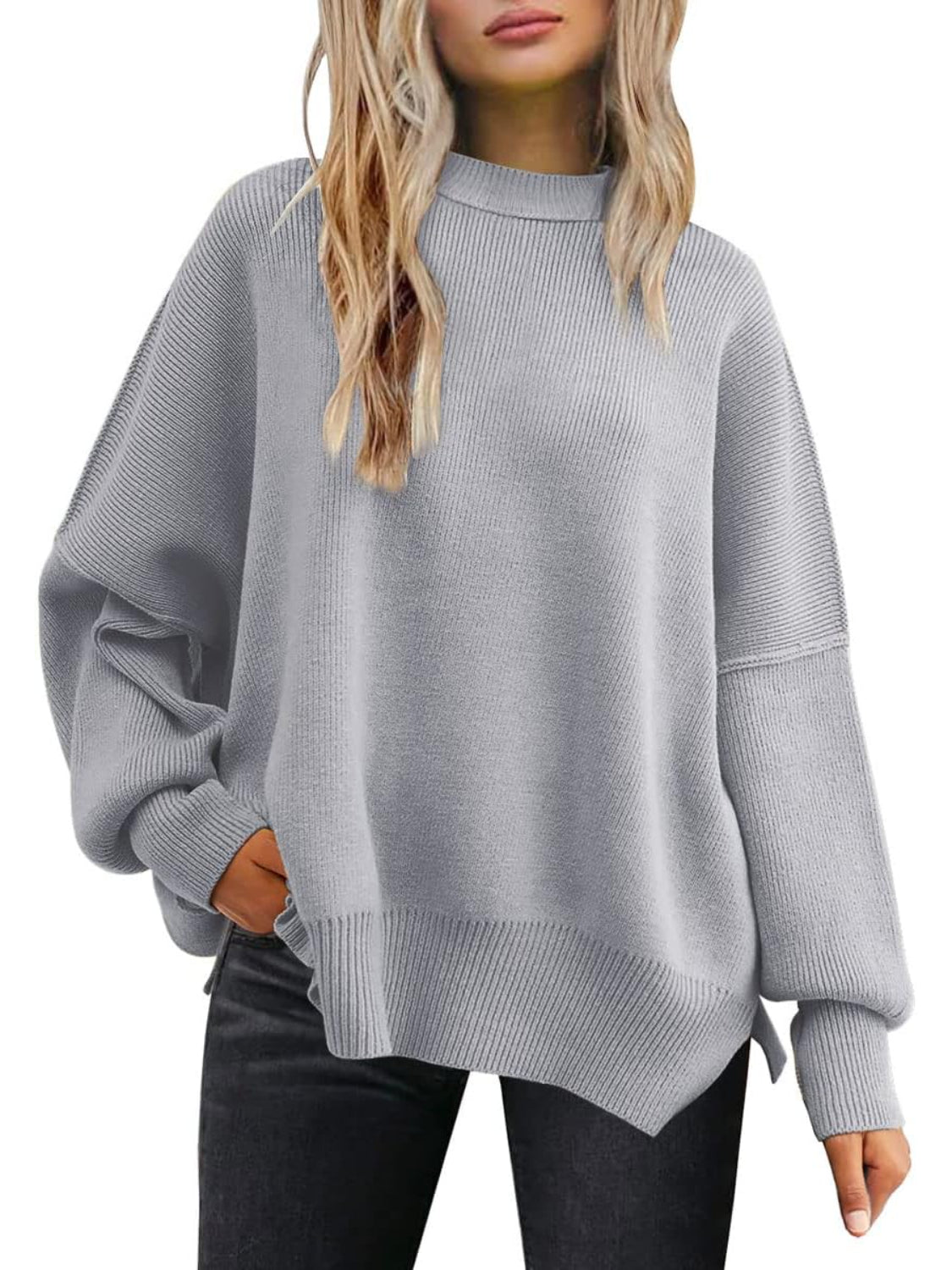 Cozy Batwing Sleeve Sweater For Woman - Image 13