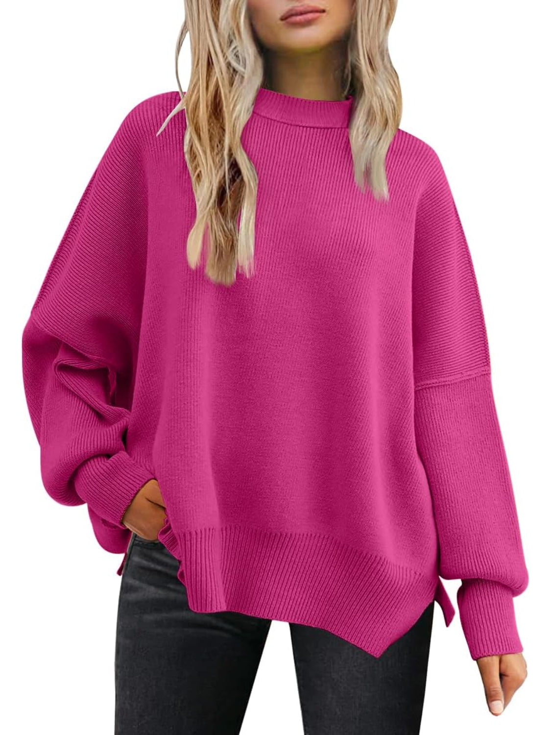 Cozy Batwing Sleeve Sweater For Woman - Image 10