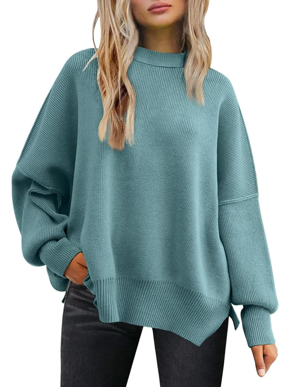 Cozy Batwing Sleeve Sweater For Woman - Image 7