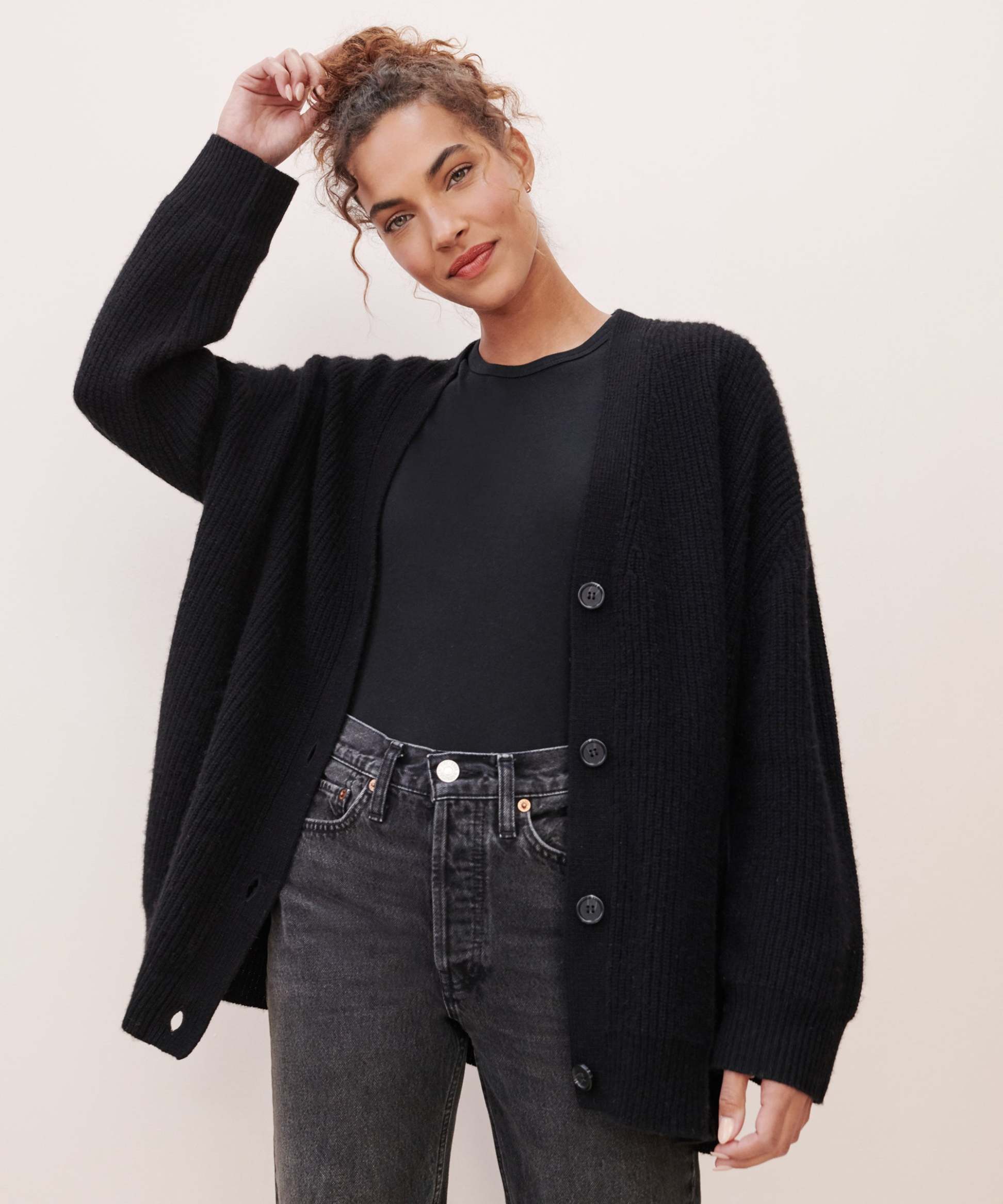 Women's Casual Cocoon Cardigan - Image 2