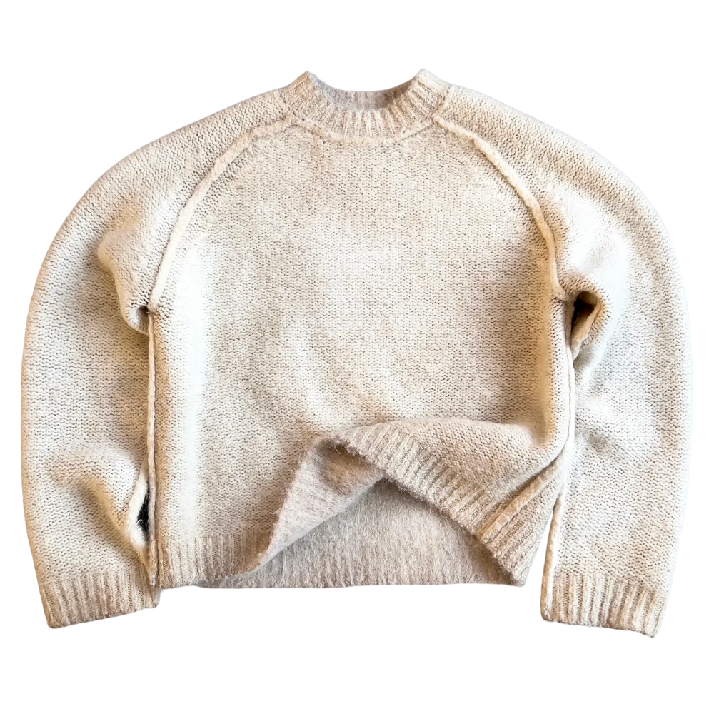 Soft Mohair Knit Sweater With Reversible Textures - Image 22