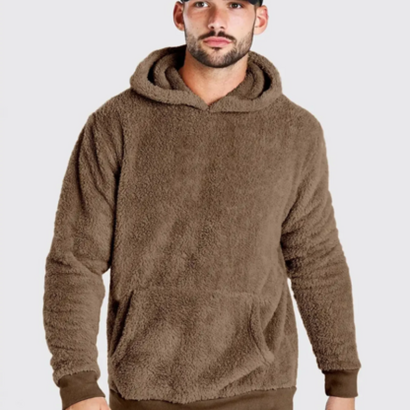 Plush Fleece Pullover With Kangaroo Pocket - Image 7