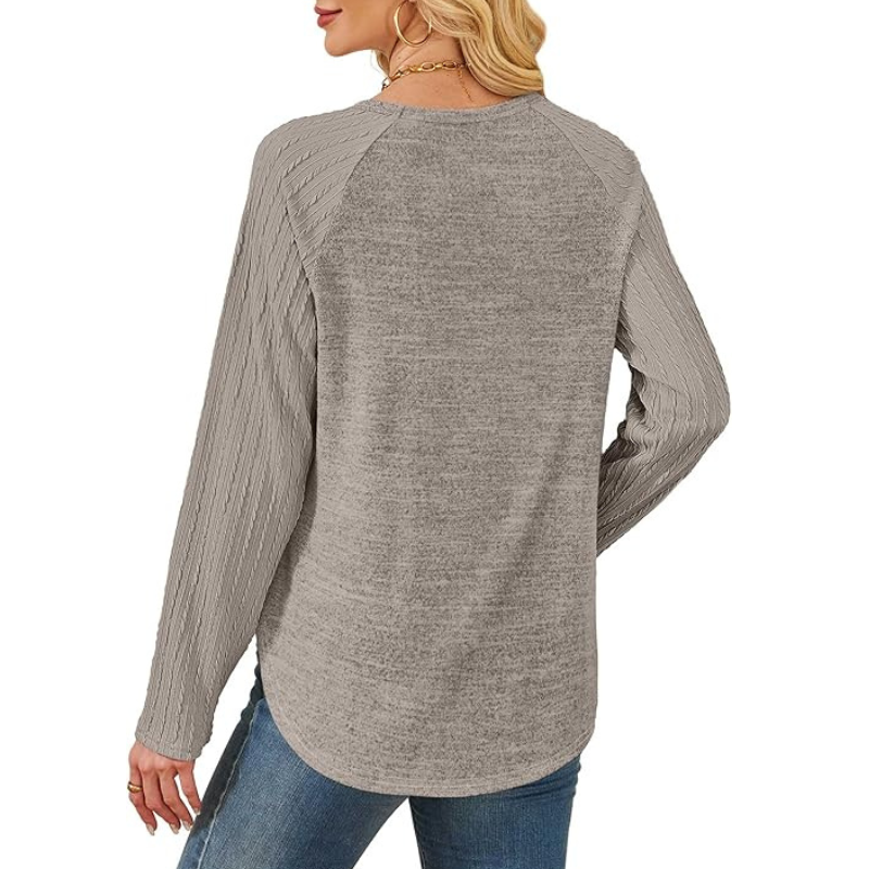Cozy Long Sleeve Sweater For Women - Image 9