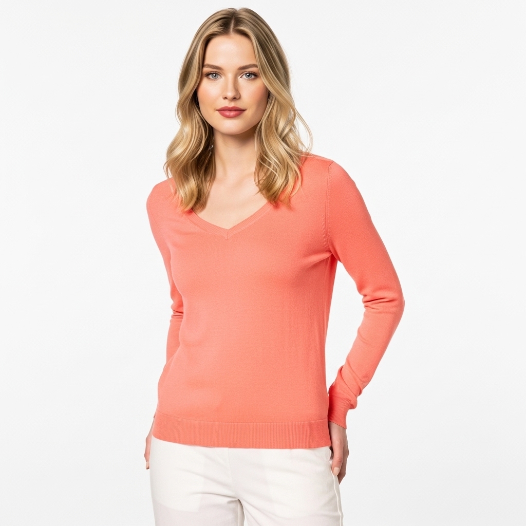 Regular Fit Lightweight Long Sleeve Sweater For Women - Image 5