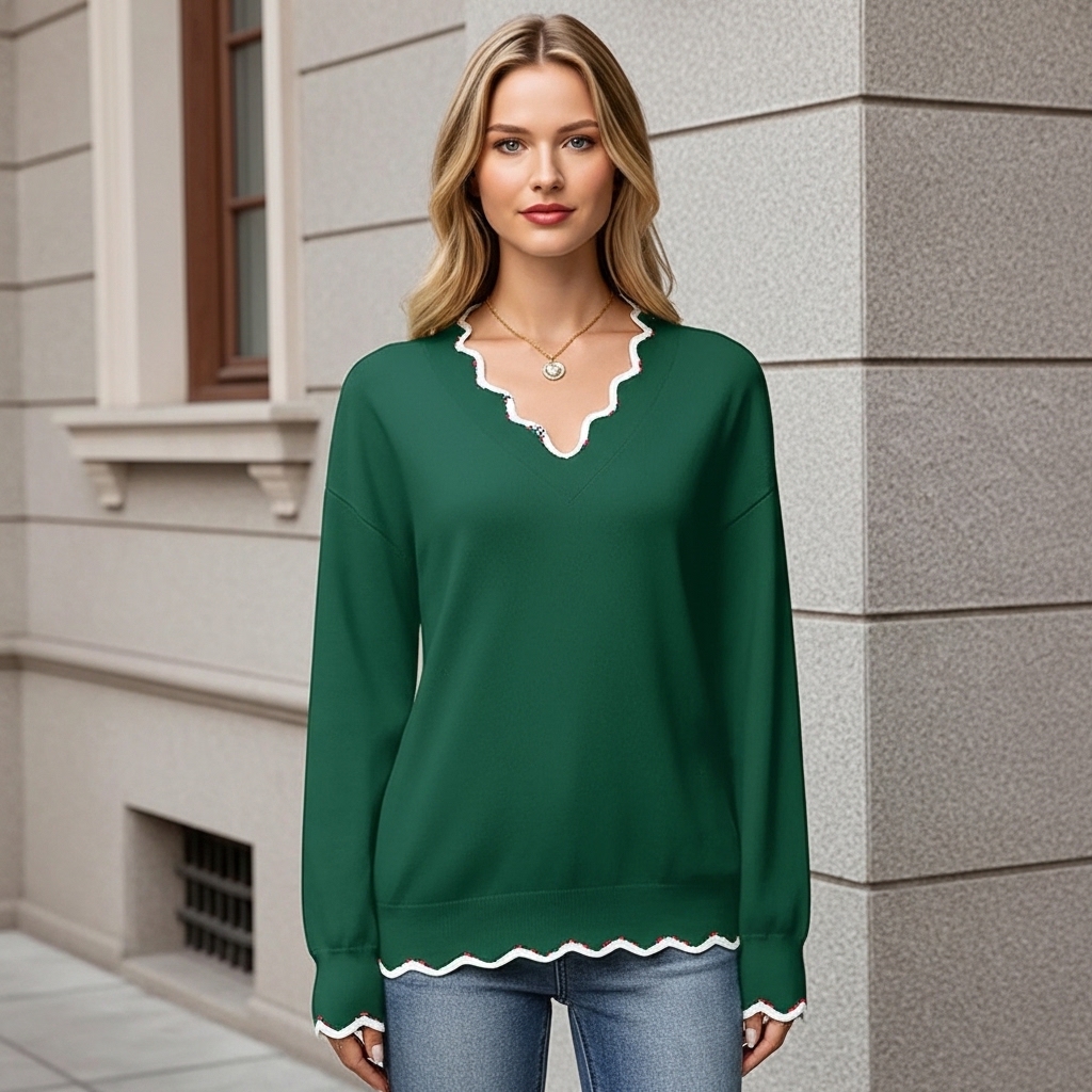 Casual Long Sleeve Lightweight Sweaters For Women - Image 4