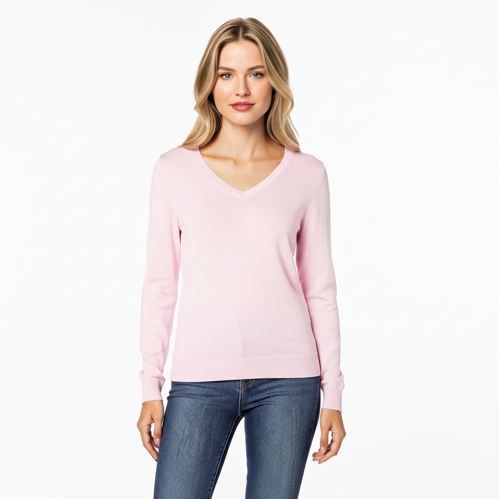 Regular Fit Lightweight Long Sleeve Sweater For Women - Image 2