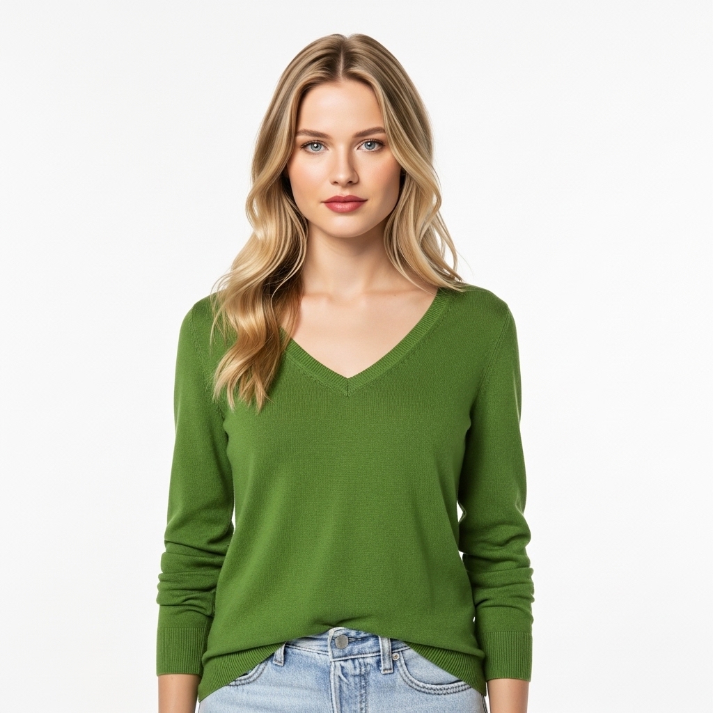 Regular Fit Lightweight Long Sleeve Sweater For Women - Image 8