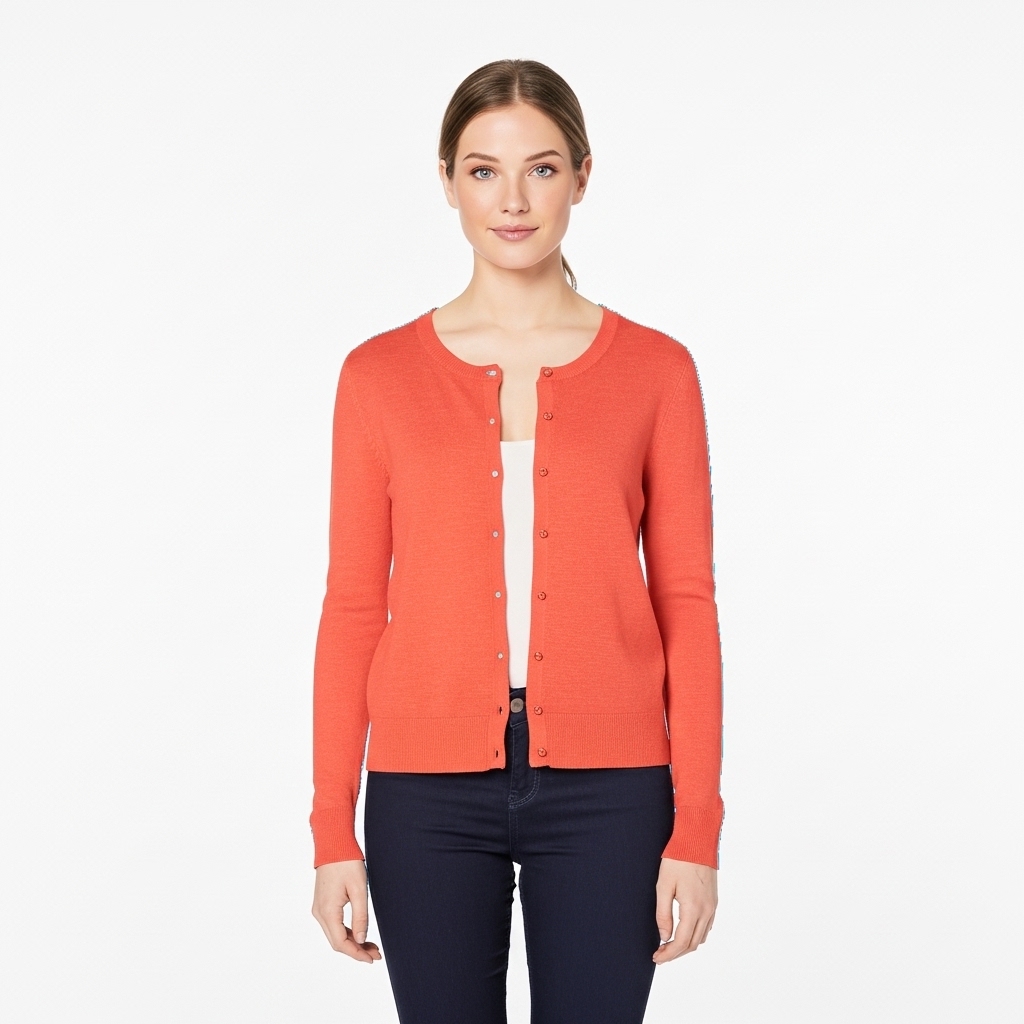 Lightweight Plus Size Cardigan With Button For Women - Image 7
