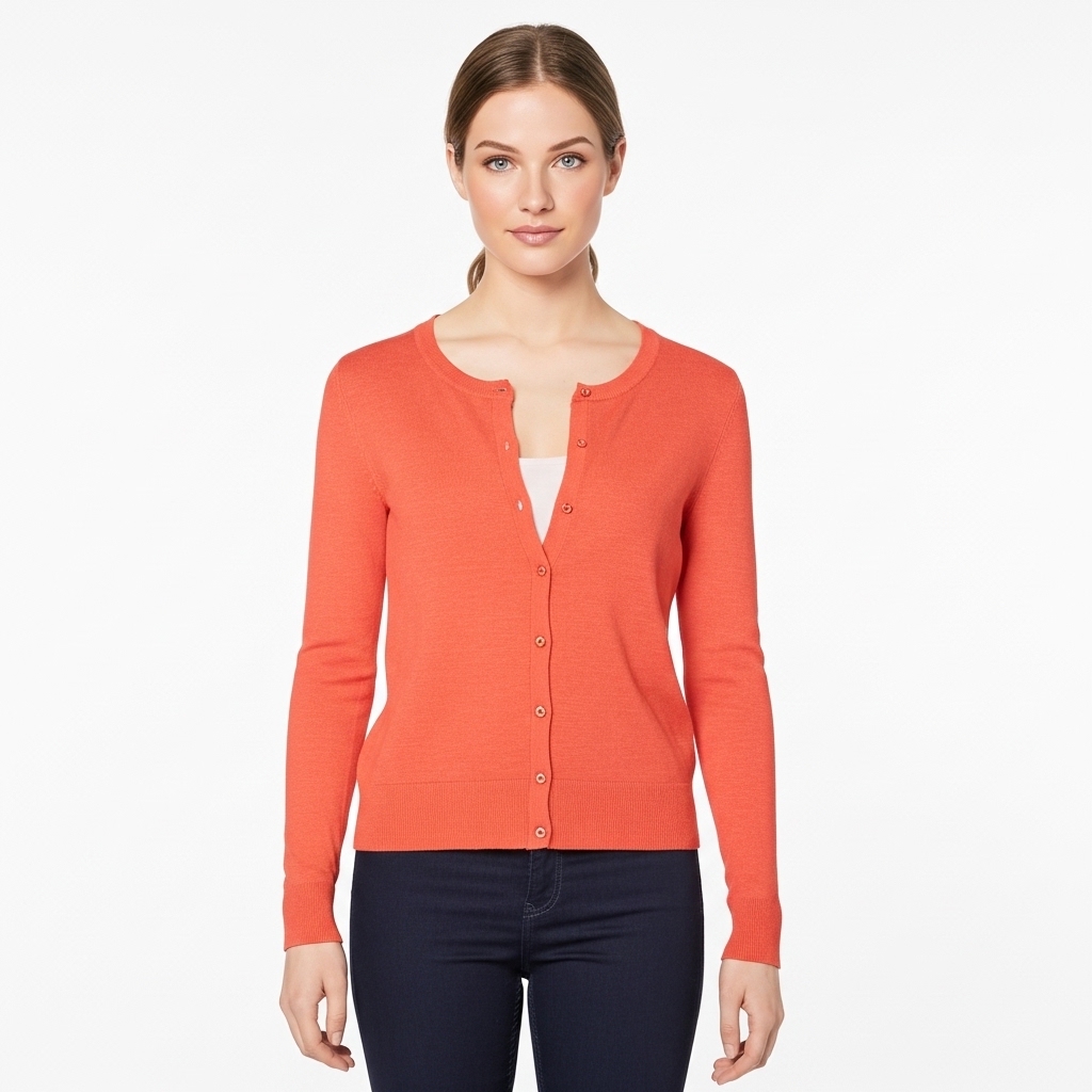 Lightweight Plus Size Cardigan With Button For Women - Image 12