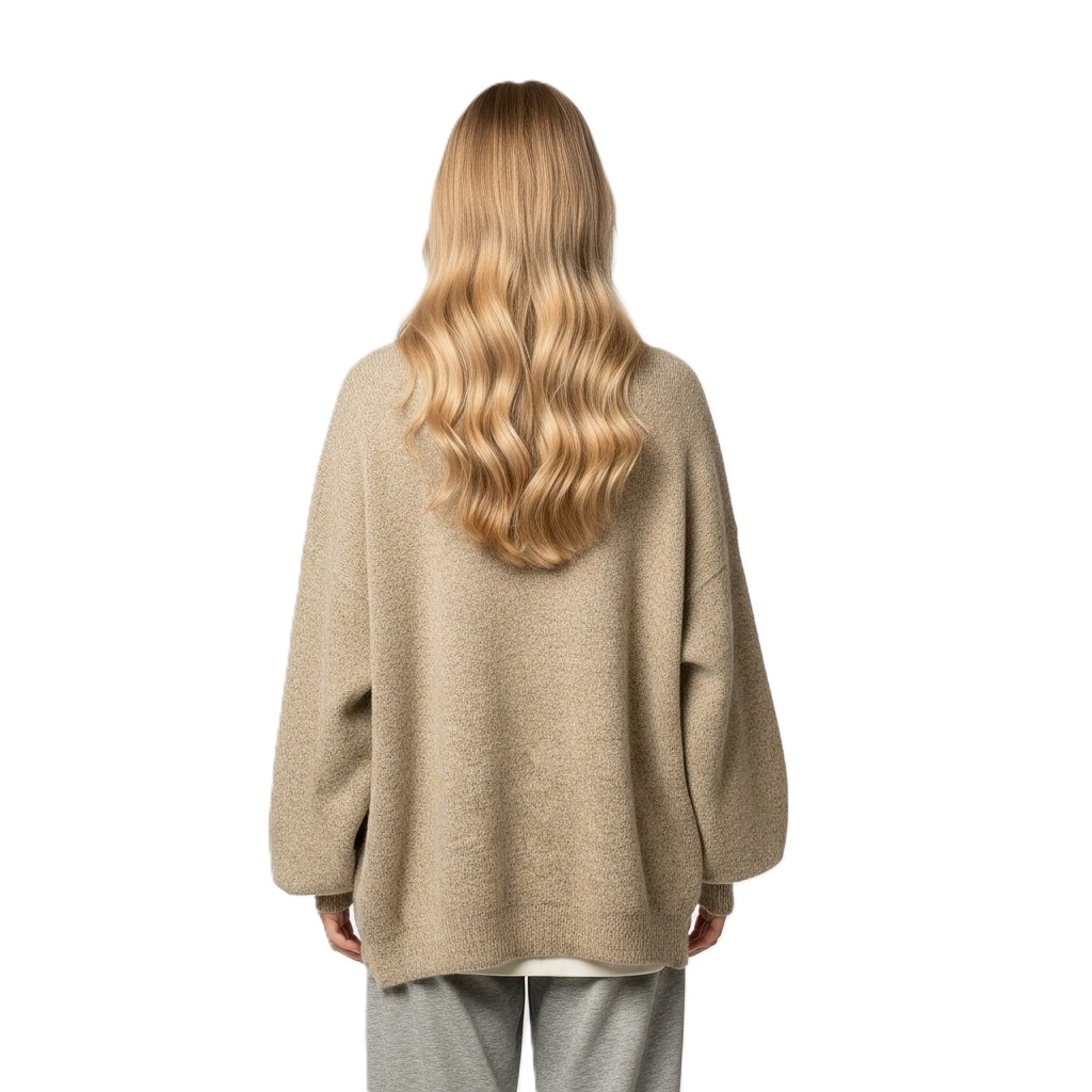 Casual Long Sleeve Sweater With Split Design And Loose Fit For Women - Image 14