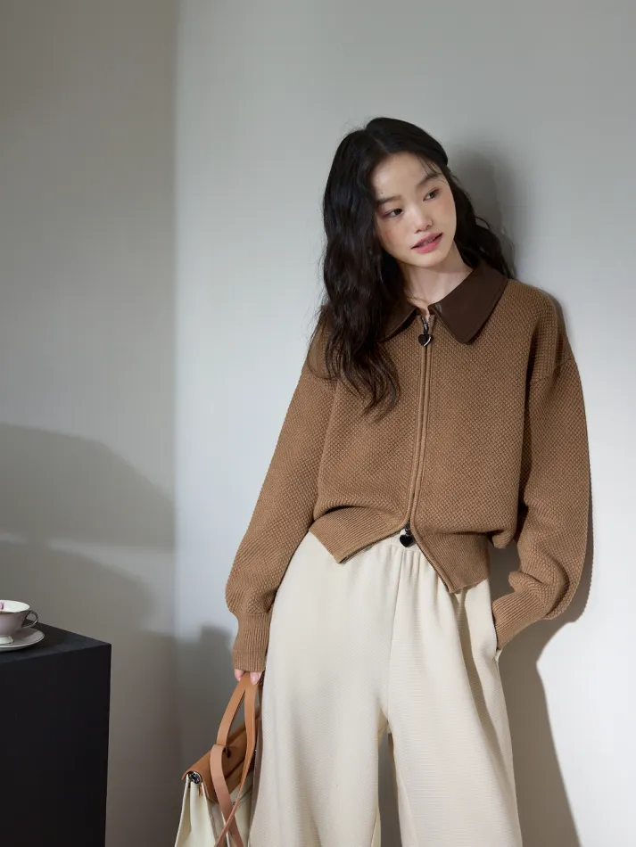 Double Zip Cardigan Sweater - Image 4