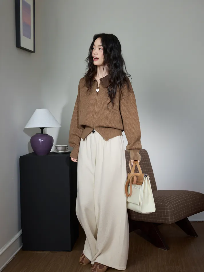Double Zip Cardigan Sweater - Image 11