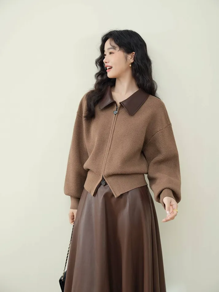 Double Zip Cardigan Sweater - Image 13
