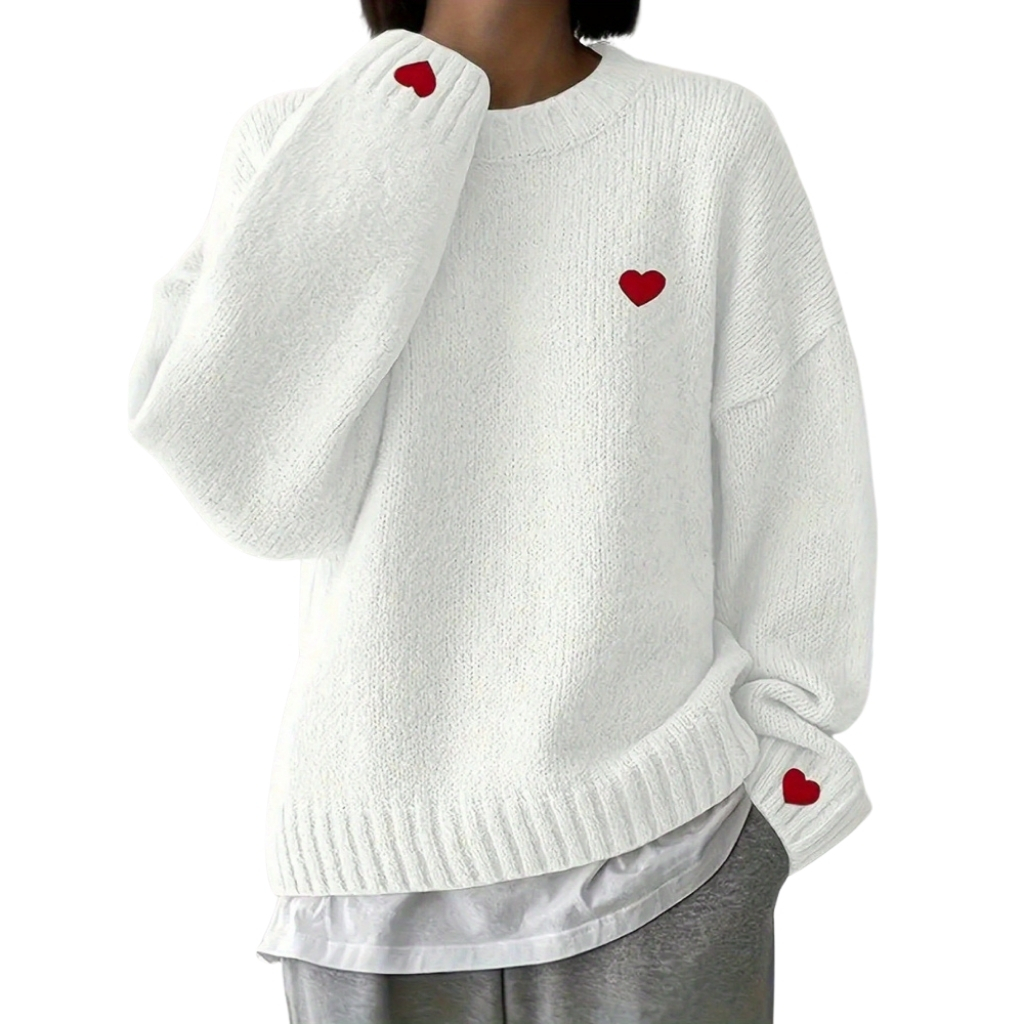 Crew Style Long Sleeve Pullover Sweater - Image 6