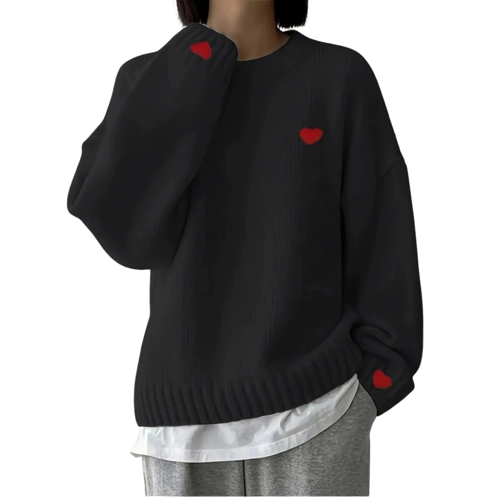 Crew Style Long Sleeve Pullover Sweater - Image 5