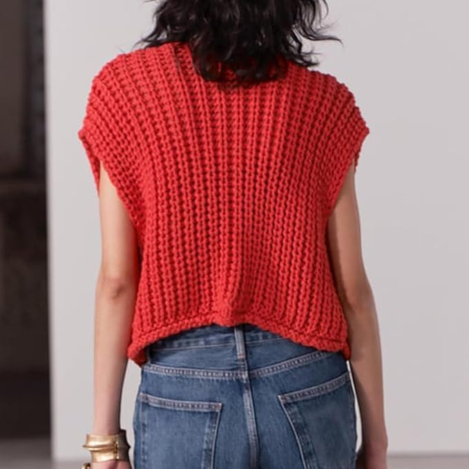 Vintage Style Knit Vest - Image 9