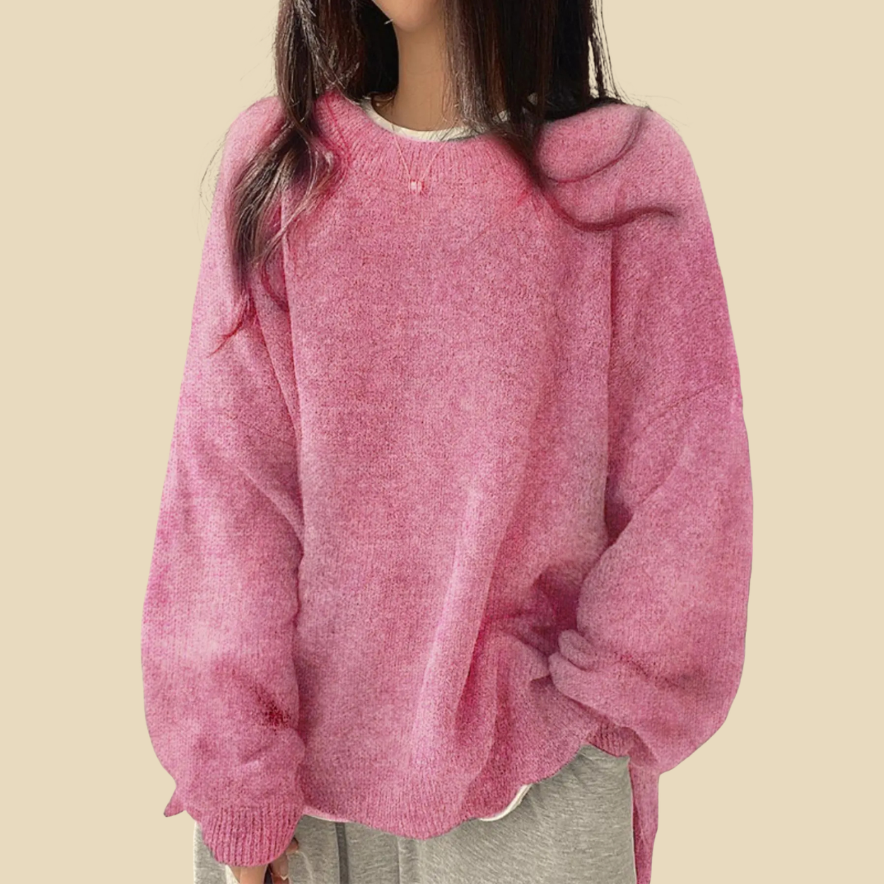 Casual Long Sleeve Pullover Sweaters For Women - Image 3