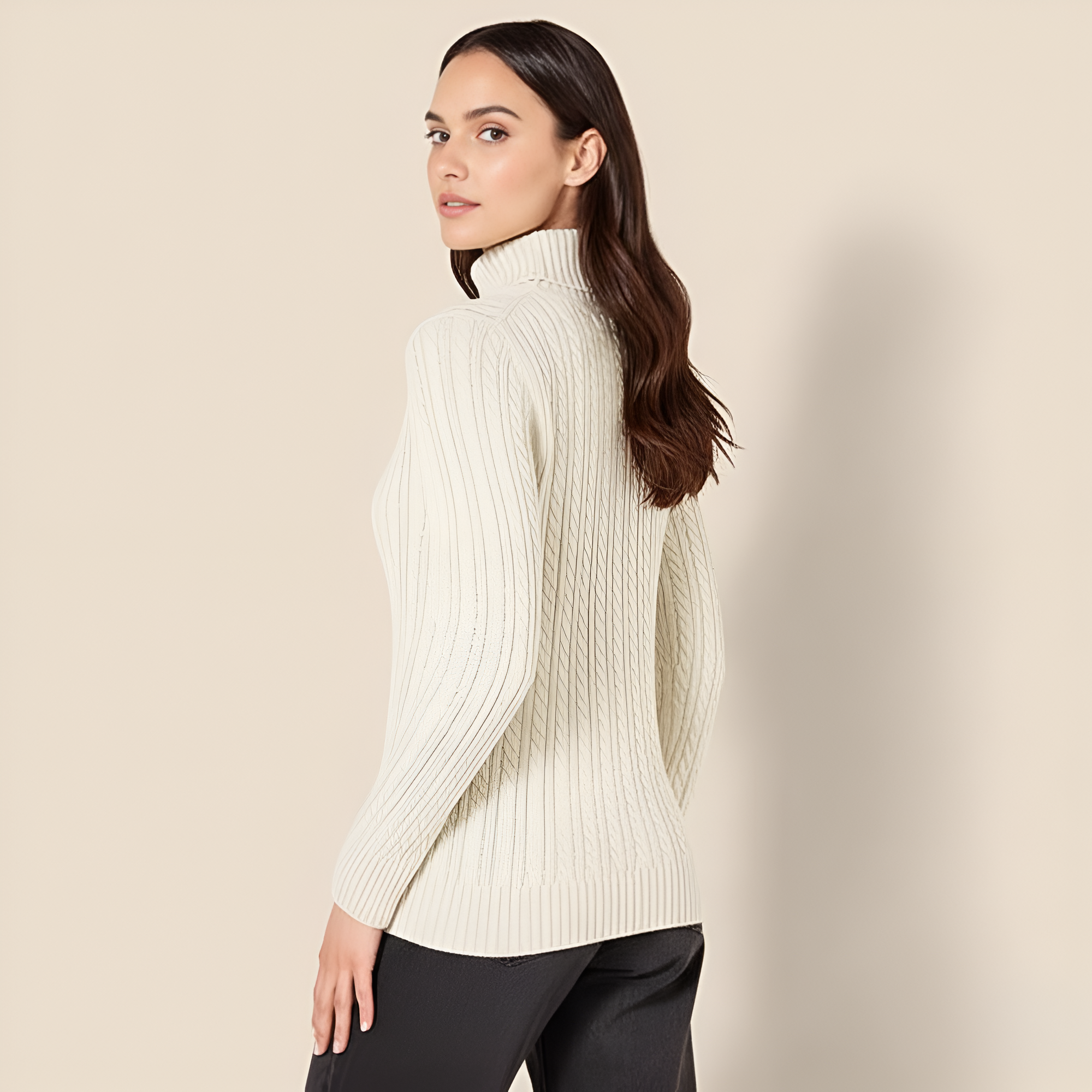 Fisherman Cable Knit Classic Sweater - Image 7