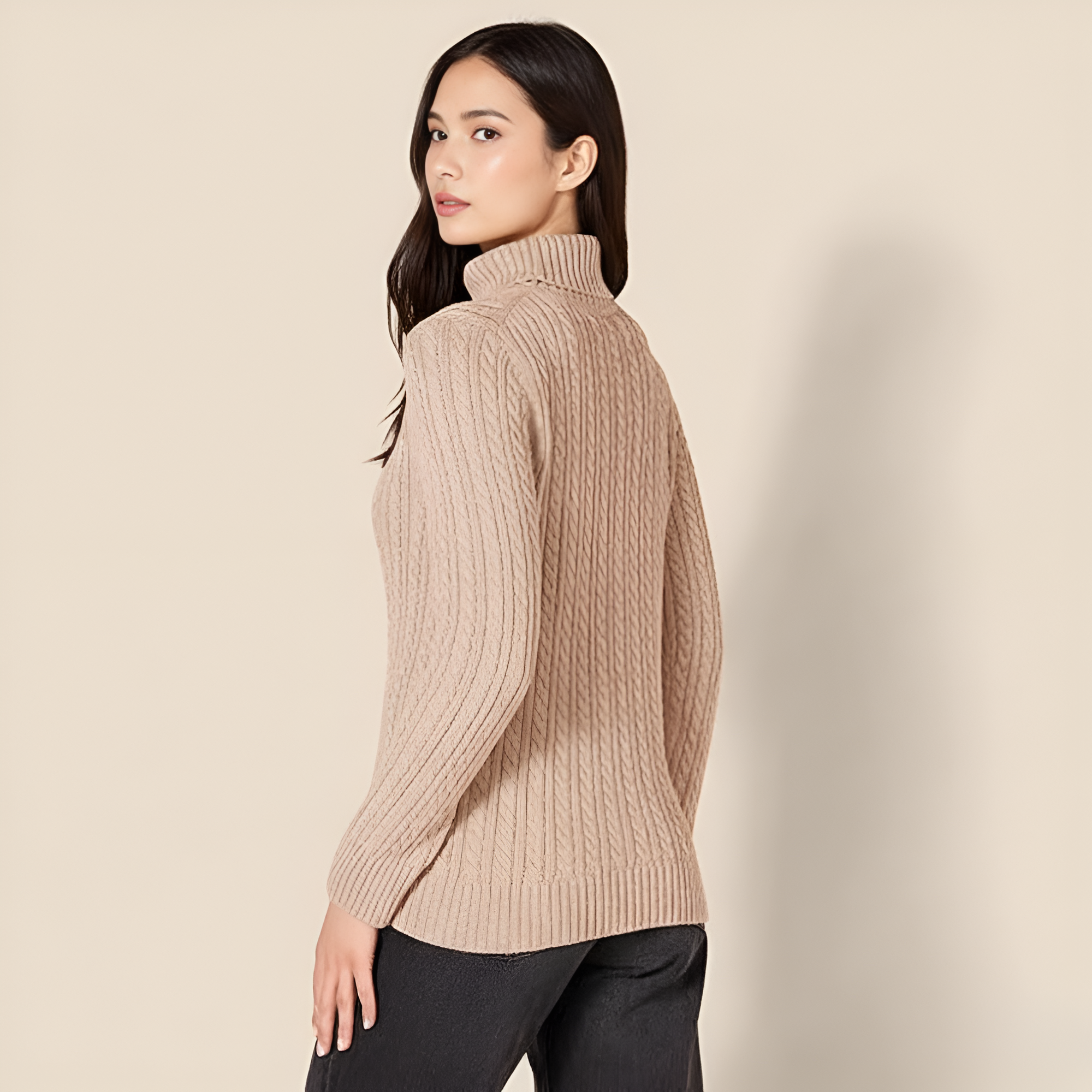 Fisherman Cable Knit Classic Sweater - Image 9