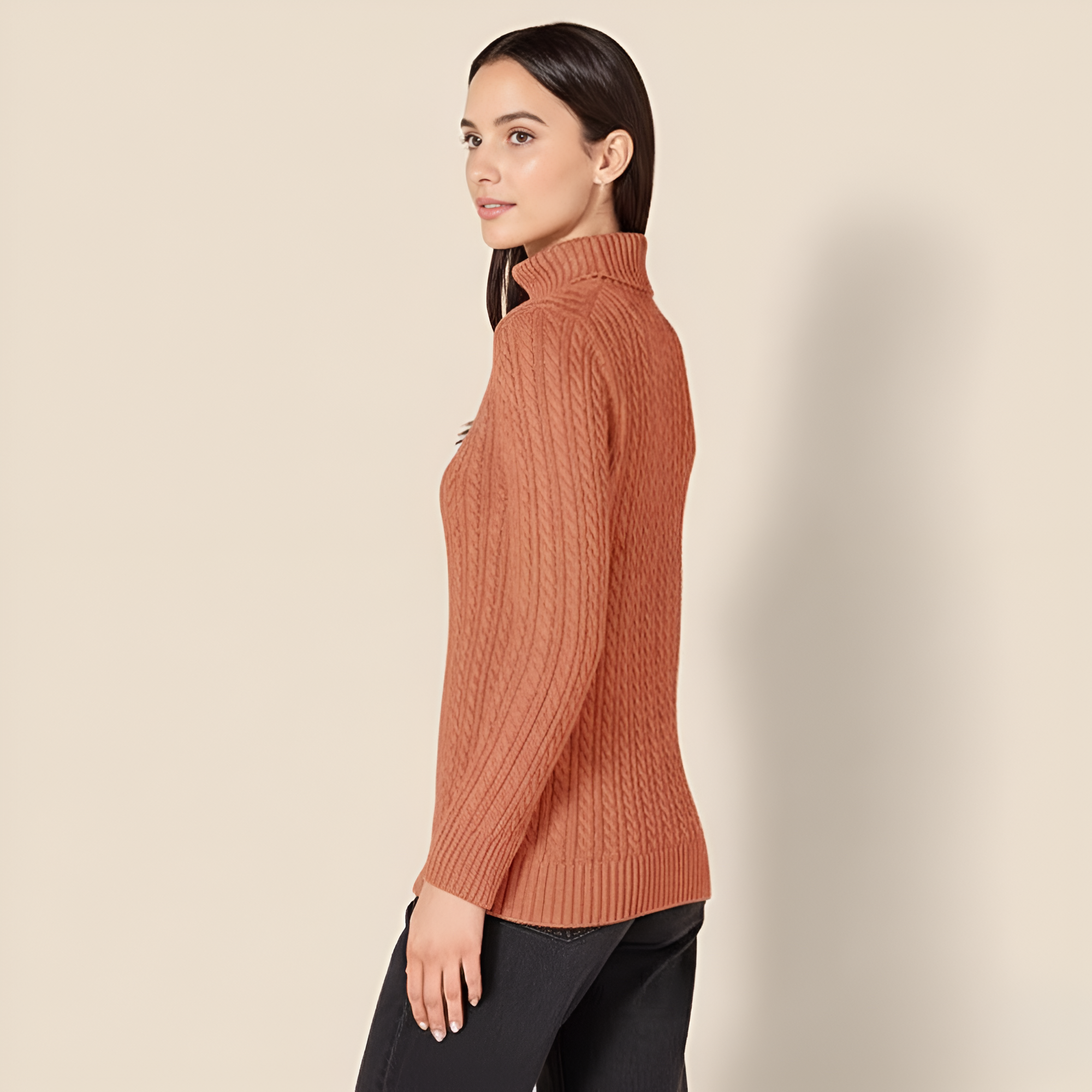 Fisherman Cable Knit Classic Sweater - Image 11