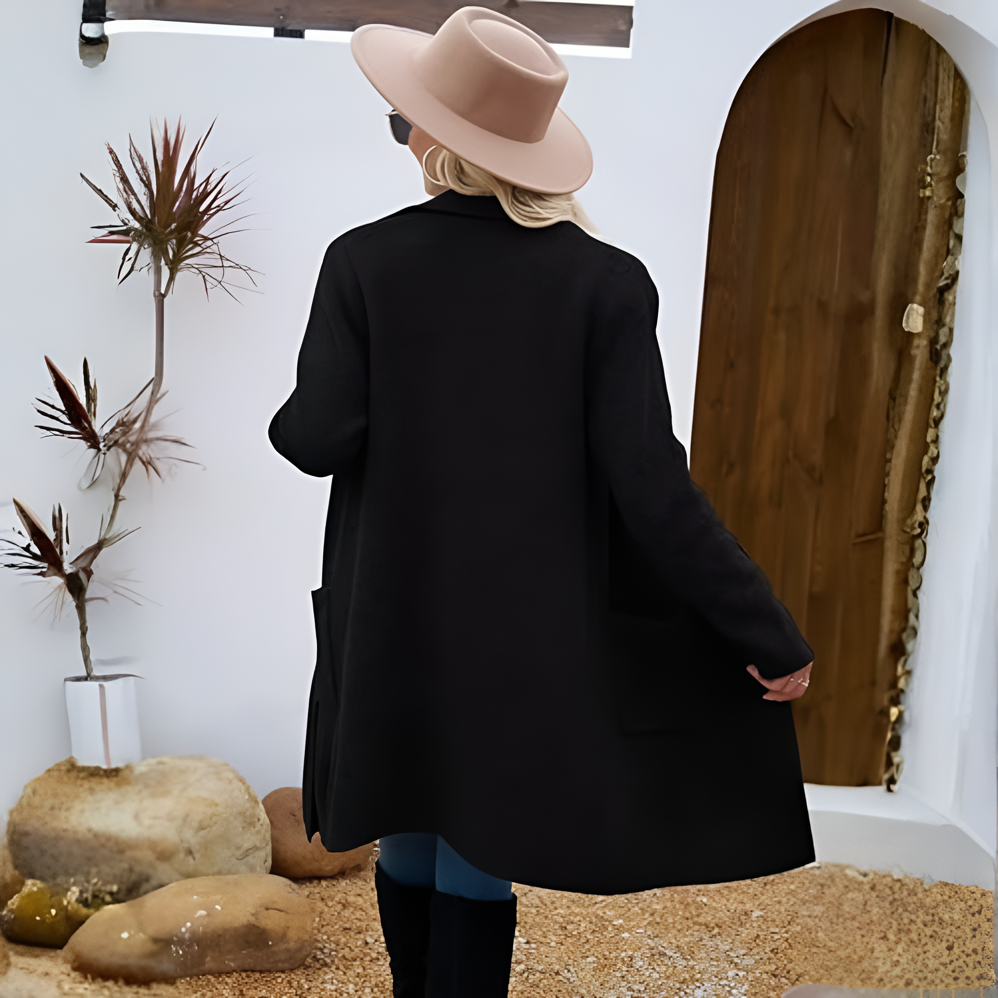 Long Open Front Cardigan Coat for Women - Image 16